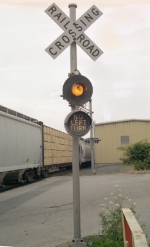 Unusual Signal Facing Railroad Street